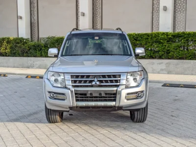 2015 Mitsubishi Pajero GLS Top Full Option 3.5 Litres 6 Cylinders Petrol Engine Silver Black SUV