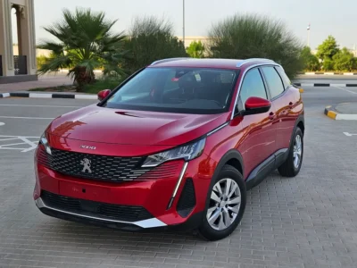 2021 Peugeot 3008 Active 4 Cylinders Petrol Engine Red Grey Luxury Family SUV GCC Specs