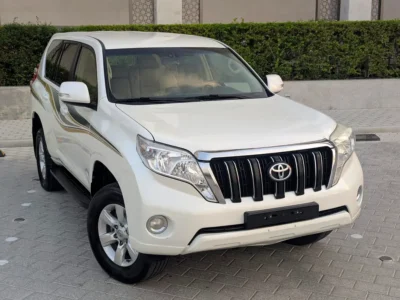 2016 Toyota Prado TXL 2.7L 4 Cylinder Engine White Beige SUV GCC Specs Excellent Condition