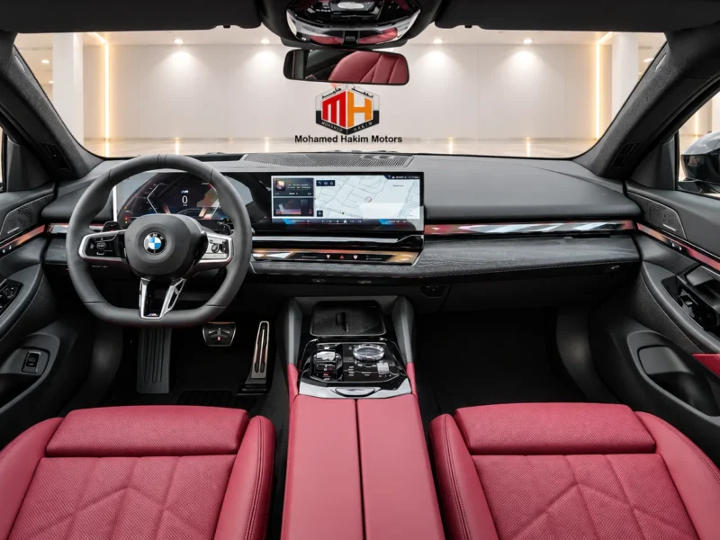 2027 BMW 530i M Sport Pro 2.0L TwinPower Turbo 4 Cylinder Petrol Engine Black Burgundy Sedan