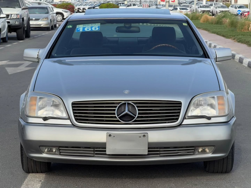 1994 Mercedes-Benz CL600 6.0-liter M120 V12 Petrol Engine Silver Black Coupe Clean Car