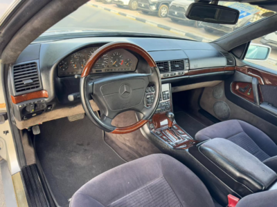 1994 Mercedes-Benz CL600 6.0-liter M120 V12 Petrol Engine Silver Black Coupe Clean Car