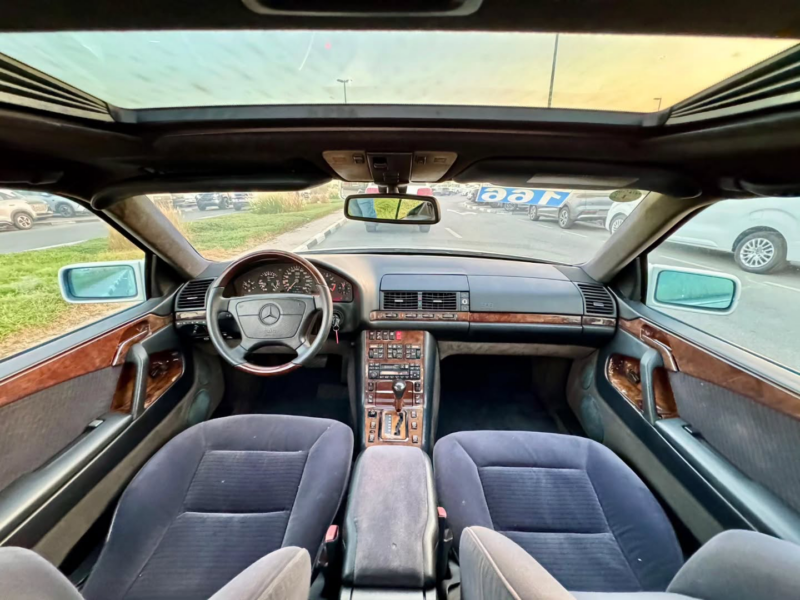 1994 Mercedes-Benz CL600 6.0-liter M120 V12 Petrol Engine Silver Black Coupe Clean Car