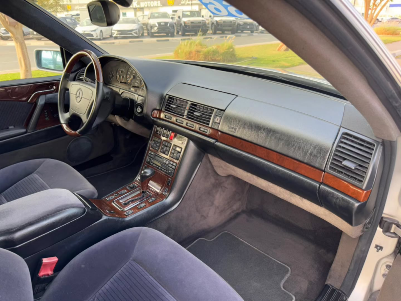 1994 Mercedes-Benz CL600 6.0-liter M120 V12 Petrol Engine Silver Black Coupe Clean Car