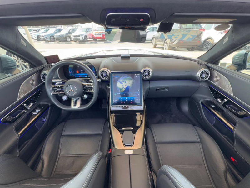 2023 Mercedes-Benz AMG SL 63 4.0-liter twin-turbocharged V8 Petrol Engine Grey Black Convertible
