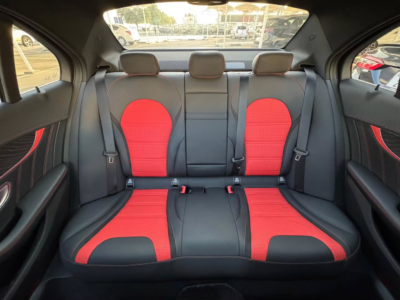2017 Mercedes-Benz AMG C63 S 4.0-liter Twin-Turbocharged V8 Petrol Engine Black Red Sedan