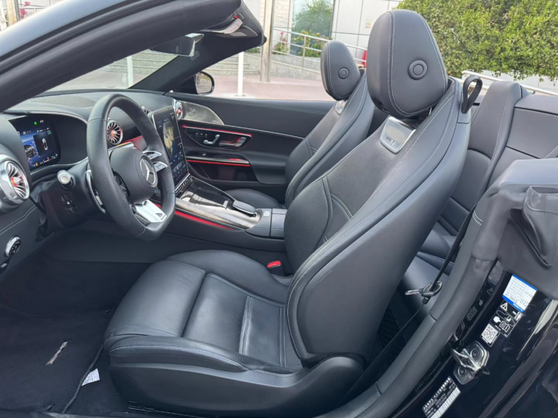 2023 Mercedes-Benz AMG SL 63 4.0-liter twin-turbocharged V8 Petrol Engine Black Convertible Clean Car
