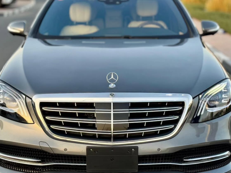 2018 Mercedes-Benz S 600 L 6.0-liter twin-turbocharged V12 Engine Grey Beige Sedan Clean Car