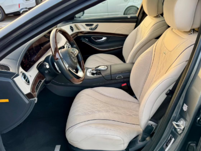 2018 Mercedes-Benz S 600 L 6.0-liter twin-turbocharged V12 Engine Grey Beige Sedan Clean Car