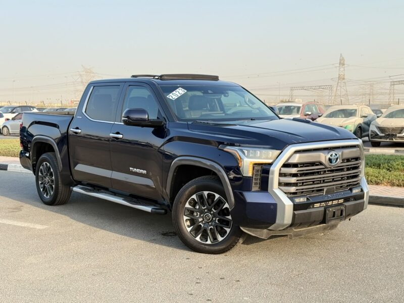 2023 TOYOTA TUNDRA LIMITED 4x4 3.4L V6 Cylinders Petrol Engine Dark Blue Black Pickup Truck