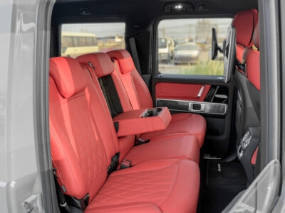 2026 Mercedes-Benz AMG G 63 4.0 Litres V8 Biturbo Petrol Engine Nardo Grey Black-Red SUV
