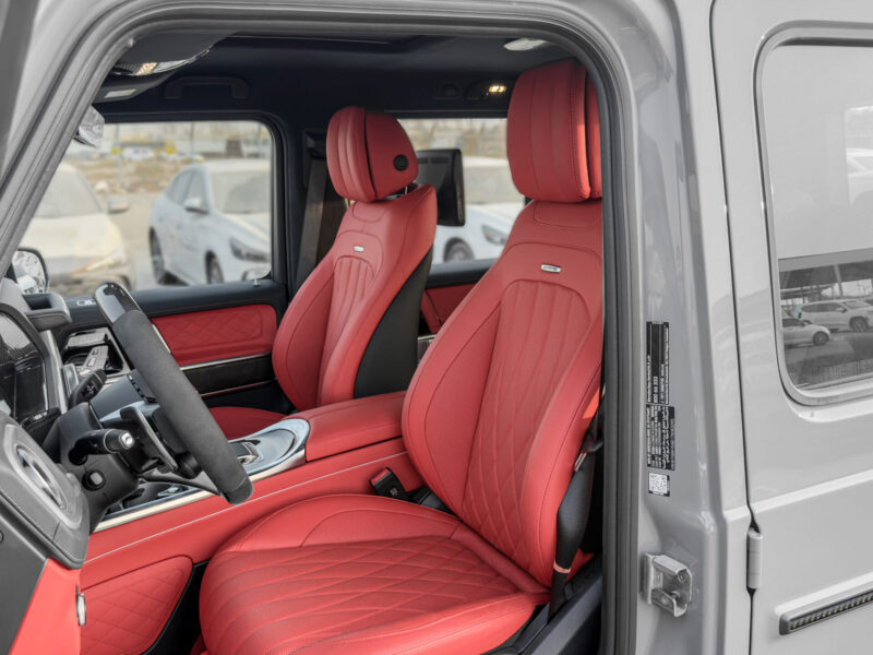 2026 Mercedes-Benz AMG G 63 4.0 Litres V8 Biturbo Petrol Engine Nardo Grey Black-Red SUV