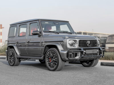 2026 Mercedes-Benz AMG G 63 4.0 Litres V8 Biturbo Petrol Engine Chino Grey Black-Red SUV