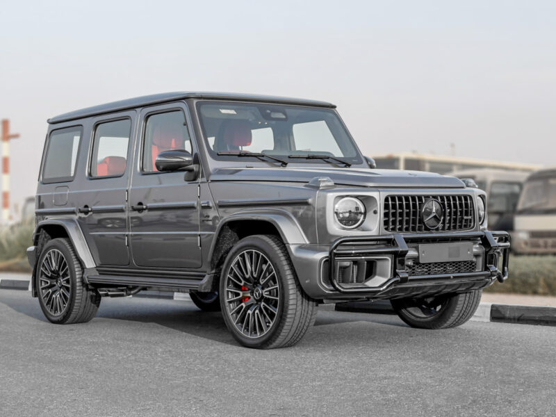 2026 Mercedes-Benz AMG G 63 4.0 Litres V8 Biturbo Petrol Engine Chino Grey Black-Red SUV