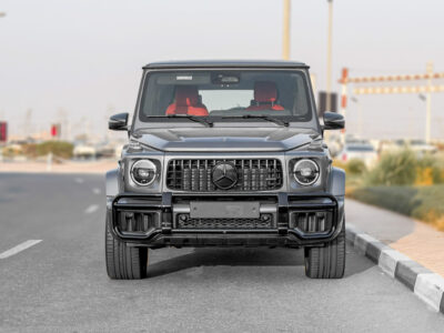 2026 Mercedes-Benz AMG G 63 4.0 Litres V8 Biturbo Petrol Engine Chino Grey Black-Red SUV