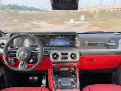 2026 Mercedes-Benz AMG G 63 4.0 Litres V8 Biturbo Petrol Engine Chino Grey Black-Red SUV