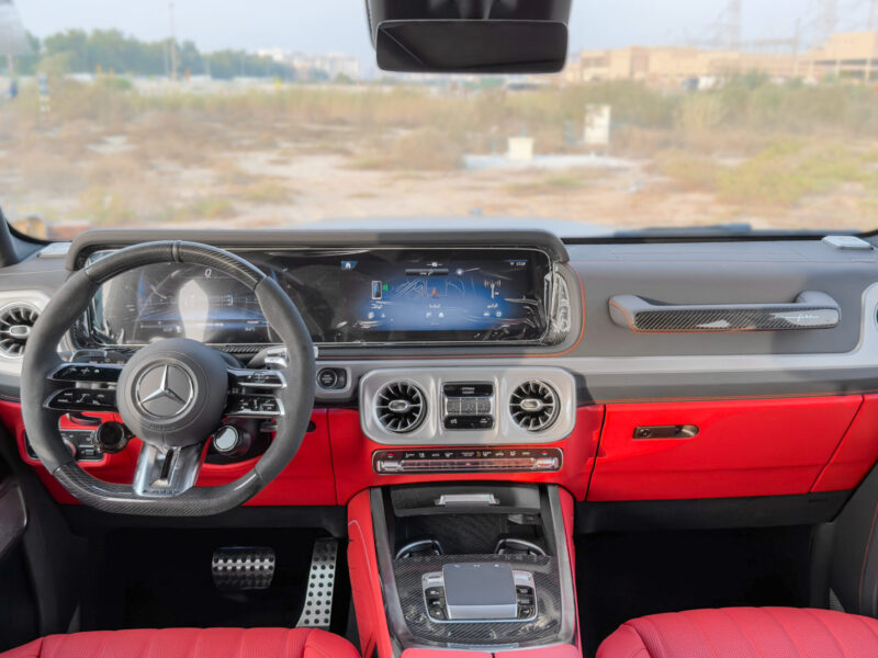 2026 Mercedes-Benz AMG G 63 4.0 Litres V8 Biturbo Petrol Engine Chino Grey Black-Red SUV