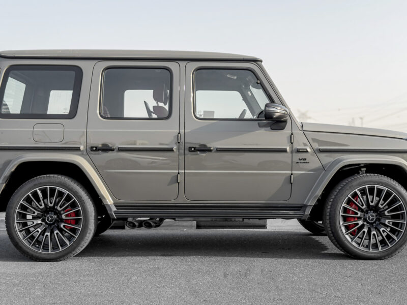 2026 Mercedes-Benz AMG G 63 4.0 Litres V8 Biturbo Petrol Engine Nardo Grey Black-Red SUV