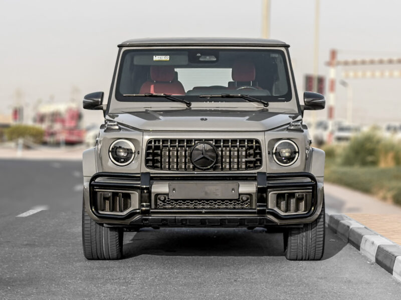 2026 Mercedes-Benz AMG G 63 4.0 Litres V8 Biturbo Petrol Engine Nardo Grey Black-Red SUV