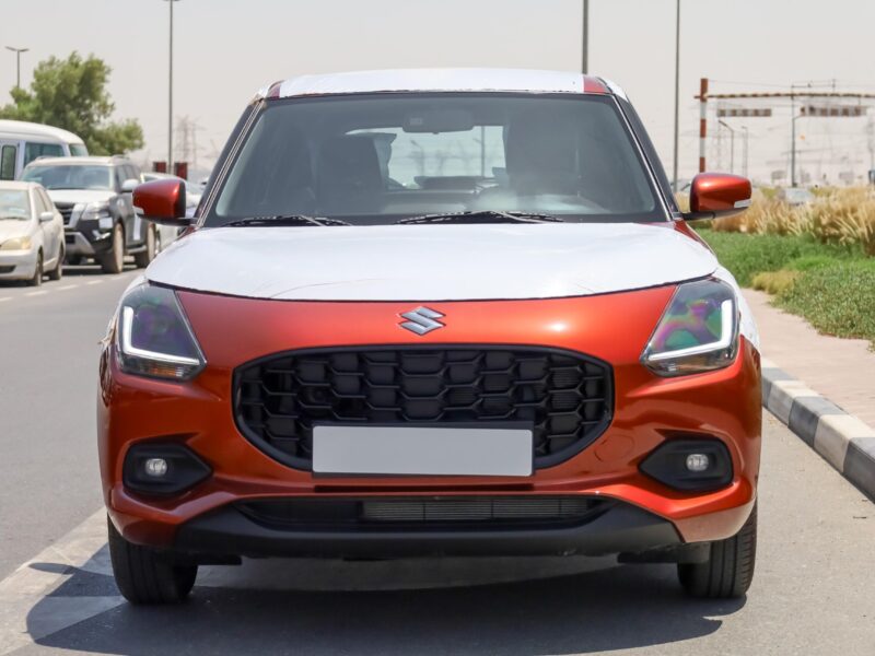 2027 Suzuki Swift GLX 1.2 Litres 3 Cylinder Hybrid Engine Orange Black Hatchback GCC Specs
