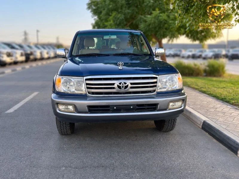 2007 Toyota Land Cruiser GX 4.5 Litres 6 Cylinders Petrol Engine Blue Beige SUV GCC Specs