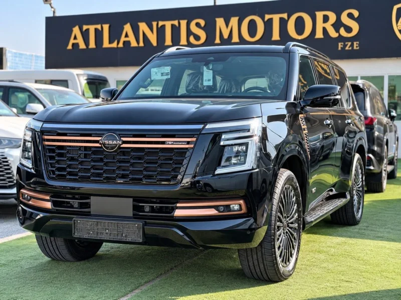2027 Nissan Patrol 75th Anniversary 3.5-liter twin-turbocharged V6 Engine Black Red SUV GCC