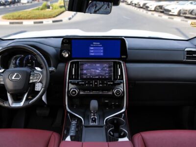 2026 Lexus LX700h SIGNATURE 3.5 Litres 6 Cylinders Hybrid Engine White Red SUV GCC Specs
