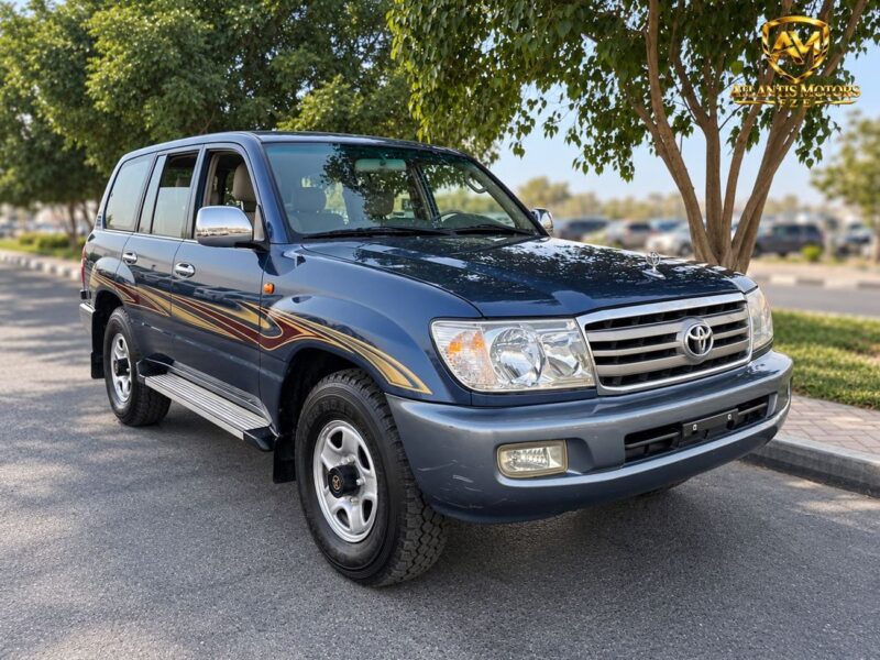 2007 Toyota Land Cruiser GX 4.5 Litres 6 Cylinders Petrol Engine Blue Beige SUV GCC Specs