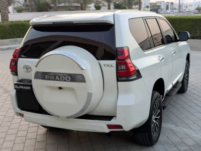 2011 Toyota Prado TXL Facelifted 2023 2.7L 4-Cylinder Petrol Engine White Red SUV GCC Specs