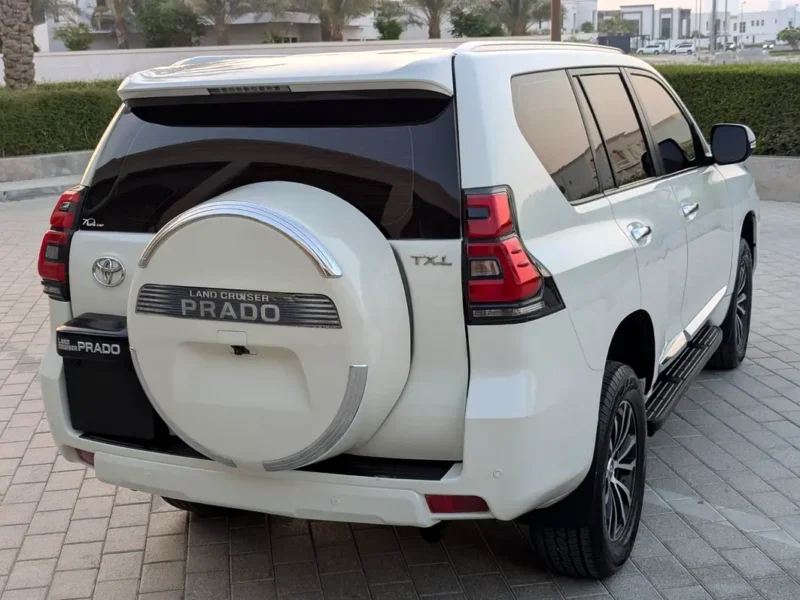 2011 Toyota Prado TXL Facelifted 2023 2.7L 4-Cylinder Petrol Engine White Red SUV GCC Specs