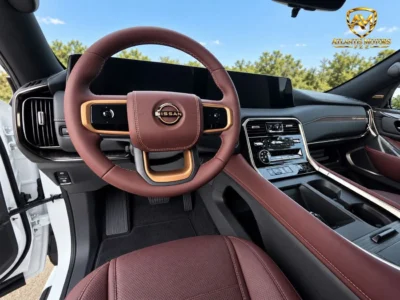 2027 Nissan Patrol LE PLATINUM 3.5-liter twin-turbocharged V6 Engine White Maroon SUV GCC