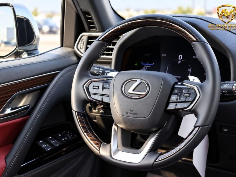 2026 Lexus LX700h SIGNATURE 3.5 Litres 6 Cylinders Hybrid Engine White Red SUV GCC Specs