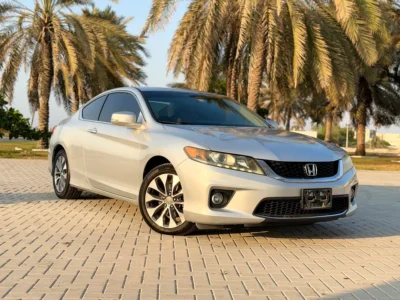 2015 Honda Accord LX Sport 4 Cylinders Petrol Engine Silver Beige Sedan GCC Full Option