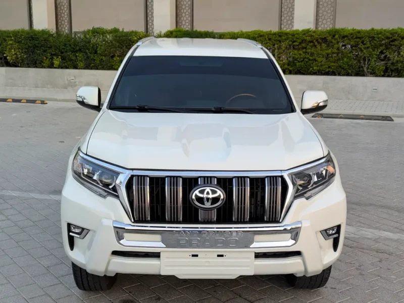 2011 Toyota Prado TXL Facelifted 2023 2.7L 4-Cylinder Petrol Engine White Red SUV GCC Specs