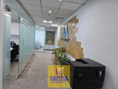 2,400 sqft Office for Rent: FULLY FITTED | AVAILABLE IMMEDIATELY | FURNSIHED :HIGH RISE:Own Washroom and Pantry