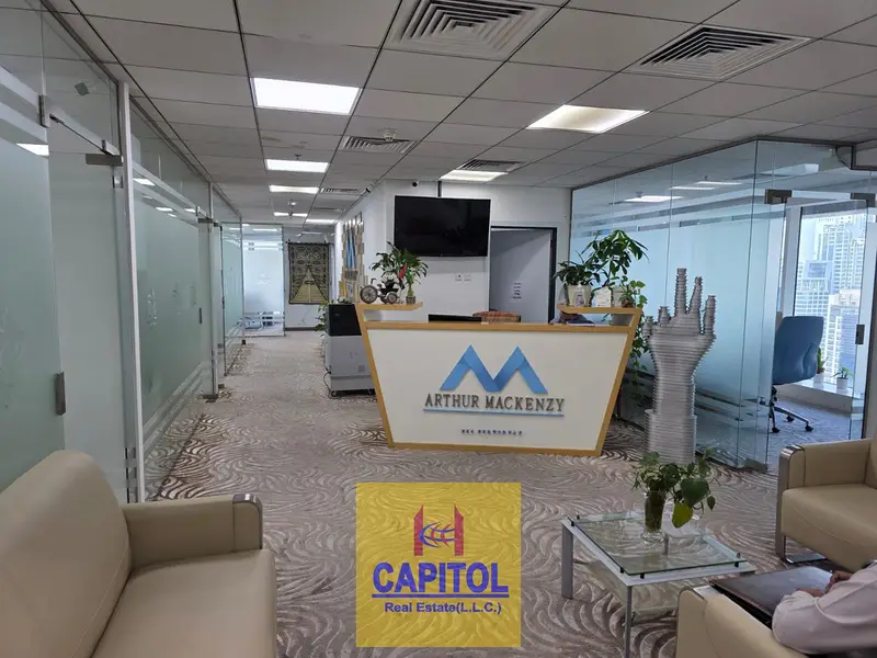 2,400 sqft Office for Rent: FULLY FITTED | AVAILABLE IMMEDIATELY | FURNSIHED :HIGH RISE:Own Washroom and Pantry