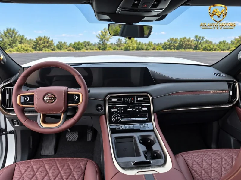 2027 Nissan Patrol LE PLATINUM 3.5-liter twin-turbocharged V6 Engine White Maroon SUV GCC
