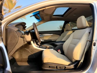2015 Honda Accord LX Sport 4 Cylinders Petrol Engine Silver Beige Sedan GCC Full Option