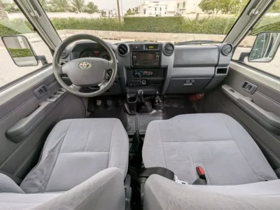 2018 Toyota Land Cruiser 70 Series LC 79 LX 4.5L V8 Diesel Engine White Beige Pickup Truck