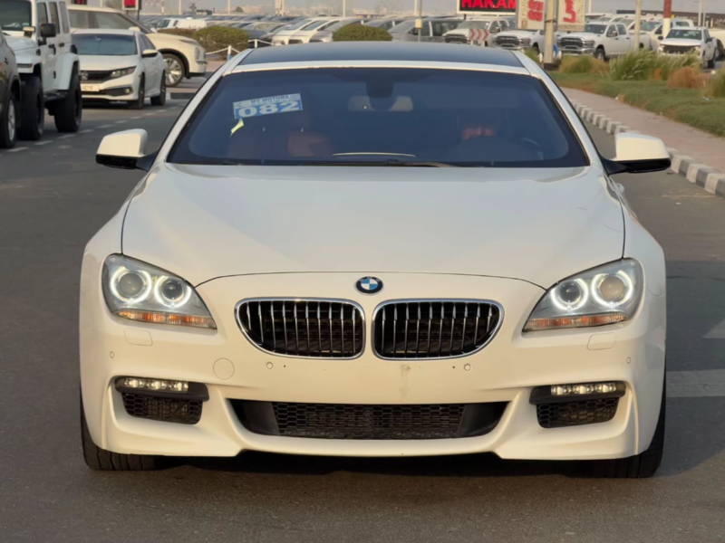 2013 BMW 640i M Package 3.0-liter TwinPower Turbo inline-6 Petrol Engine White Brown Sedan