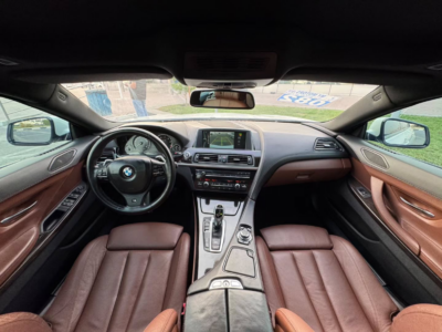 2013 BMW 640i M Package 3.0-liter TwinPower Turbo inline-6 Petrol Engine White Brown Sedan