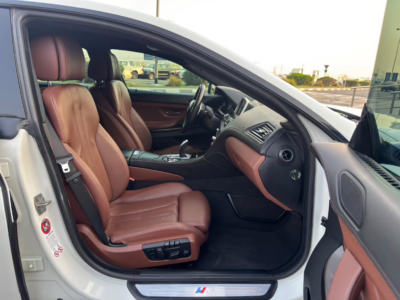 2013 BMW 640i M Package 3.0-liter TwinPower Turbo inline-6 Petrol Engine White Brown Sedan