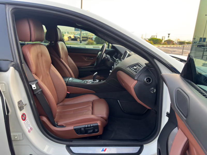 2013 BMW 640i M Package 3.0-liter TwinPower Turbo inline-6 Petrol Engine White Brown Sedan