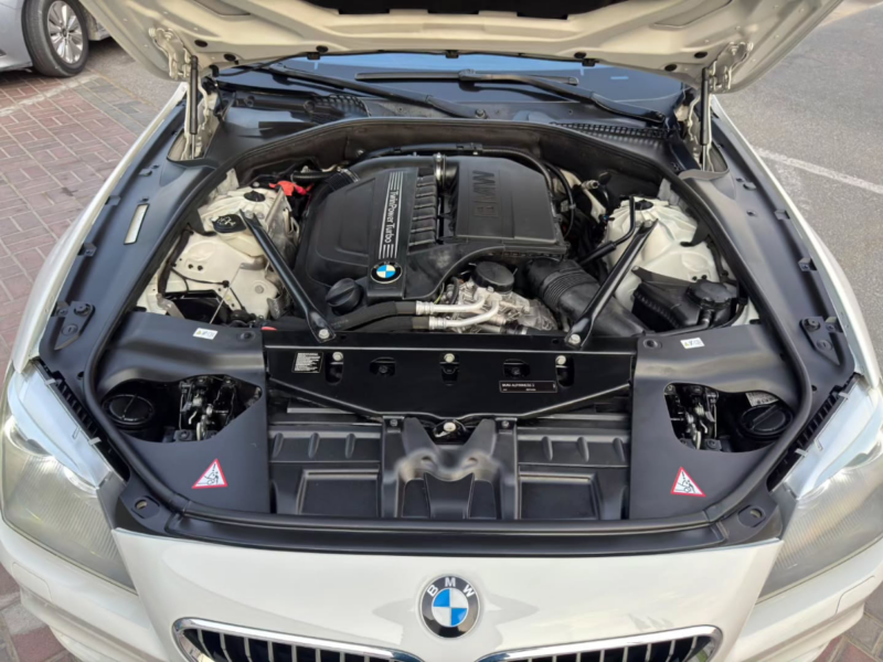 2013 BMW 640i M Package 3.0-liter TwinPower Turbo inline-6 Petrol Engine White Brown Sedan