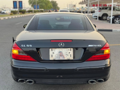 2003 Mercedes-Benz SL55 AMG 5.4-liter V8 Supercharged Petrol Engine Black Coupe Clean Car
