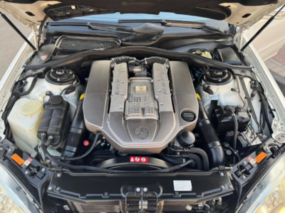 2005 Mercedes-Benz S55 5.4 Litres V8 Supercharged AMG Petrol Engine White Black Sedan
