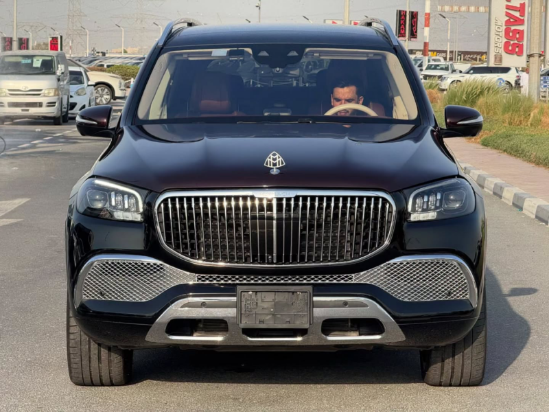 2021 MERCEDES-MAYBACH GLS 600 4.0 Litres V8 Biturbo Petrol Engine Black Maroon SUV Clean Car