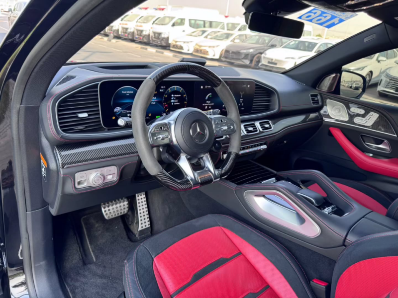 2023 Mercedes-Benz AMG GLE 63 S 4.0 Litres V8 Biturbo Petrol Engine Black Red SUV Clean Car