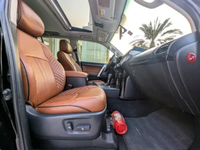 2017 Toyota Prado VXR 2.7 Litres 4-Cylinder Petrol Engine Black Brown SUV GCC Specs