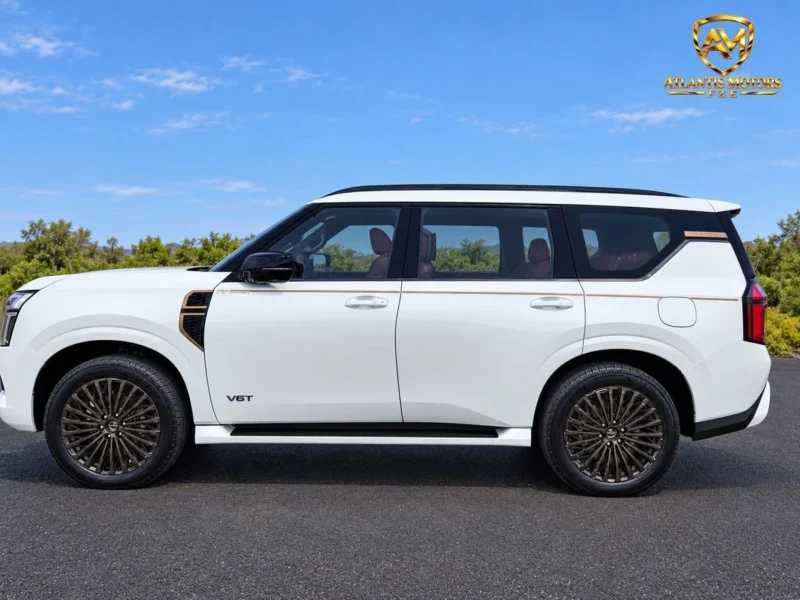 2027 Nissan Patrol LE PLATINUM 3.5-liter twin-turbocharged V6 Engine White Maroon SUV GCC